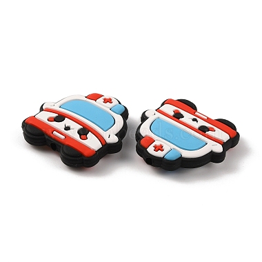 Deep Sky Blue Car Silicone Beads