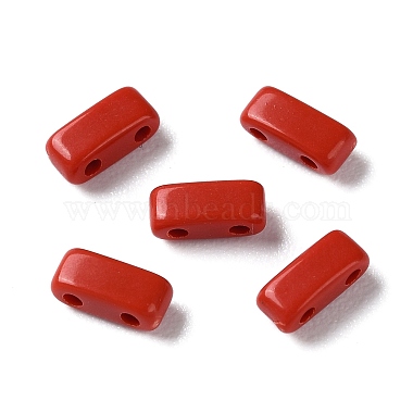 Red Rectangle Acrylic Slide Charms