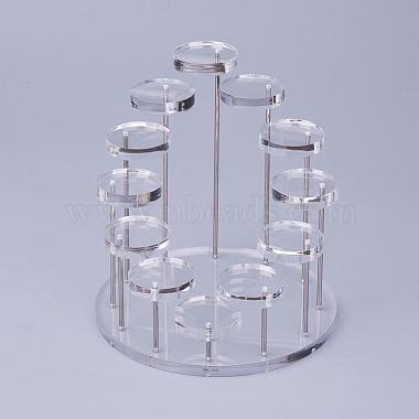 Clear Organic Glass Ring Displays