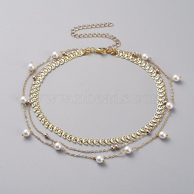 White Plastic Necklaces