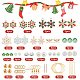 Sunnyclue набор для изготовления рождественских сережек-снежинок своими руками(DIY-SC0022-84)-2