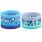 15Pcs Polymer Clay Bracelets, Stretch Bracelets, Mixed Color, Inner Diameter: 2 inch(5cm), 15pcs/set(BJEW-SW001594)