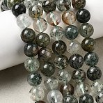 Natural Gemstone Beads Strands, Round, Green, 8.5mm, Hole: 0.7mm, about 46pcs/strand, 15.43''(39.2cm)(G-D359-B02-8mm)