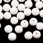 Handmade Porcelain Beads, Crackle Style, Round, White, about 12mm in diameter, hole: 3mm(CF486Y-11)