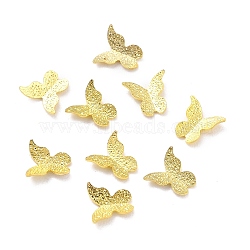 Brass Cabochons, Nail Art Decoration Accessories, Butterfly, Golden, 4.5x4.5x1.5mm(X-MRMJ-Q082-01B-G)