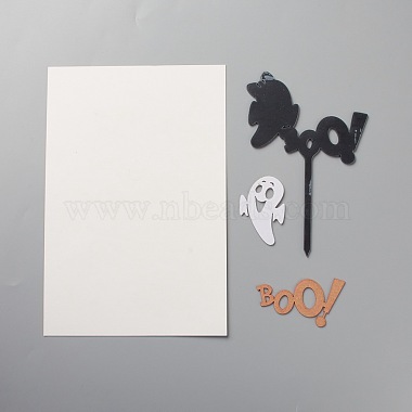 Acrylic Ghost Cake Insert Card Decoration(DIY-H109-21)-2