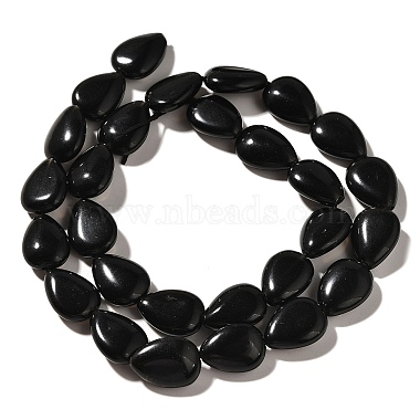 obsidienne naturelle perles brins(G-I377-A01)-3