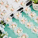 2 Yards Embroidery Polyester Flower Lace Trim Ribbon(OCOR-GF0001-96)-5