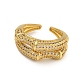 Rack Plating Brass Micro Pave Cubic Zirconia Finger Rings(RJEW-C111-02G)-2