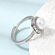 einstellbare messing micro pave zirkonia fingerringe(CU-CBABA66-06P)-2