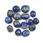 Natural Lapis Lazuli Beads, Tumbled Stones, No Hole/Undrilled, Nuggets, 20~56x18~30.5x8~28mm(G-G348-01B-06)