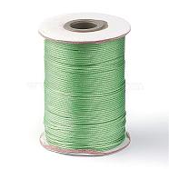 Korean Waxed Polyester Cord, Dark Sea Green, 1mm, about 85yards/roll(YC1.0MM-A122)