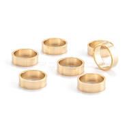 304 Stainless Steel Pendants & Linking Rings, Ring Shape, Real 18k Gold Plated, 6.5x2mm(STAS-M289-01G)