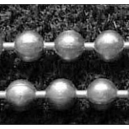 Iron Ball Chains, Soldered, Silver, Bead: about 2mm in diameter(X-CHB002Y-S)