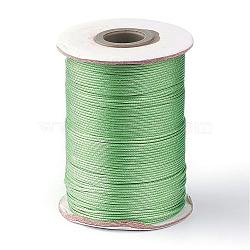 Korean Waxed Polyester Cord, Dark Sea Green, 1mm, about 85yards/roll(YC1.0MM-A122)