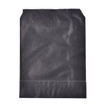 Eco-Friendly Kraft Paper Bags, Gift Bags, Shopping Bags, Rectangle, Black, 18x13x0.02cm