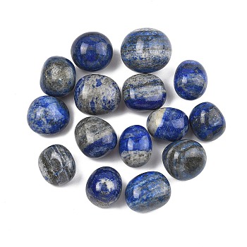 Natural Lapis Lazuli Beads, Tumbled Stones, No Hole/Undrilled, Nuggets, 20~56x18~30.5x8~28mm