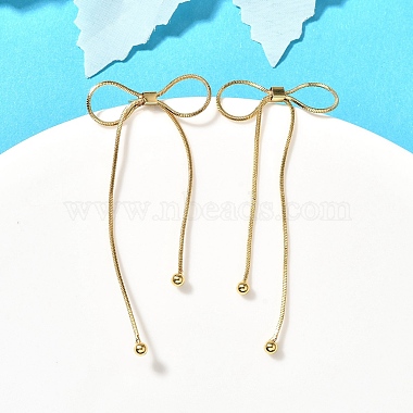 Bowknot Brass Stud Earrings