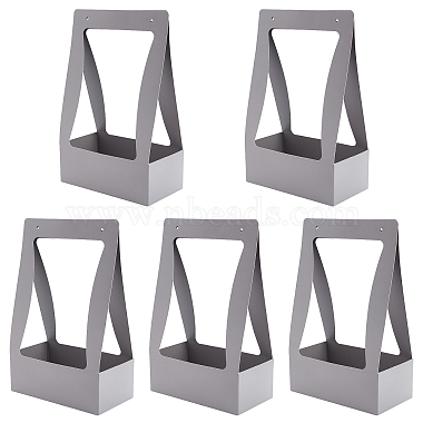 Gray Rectangle Paper Candy Totes