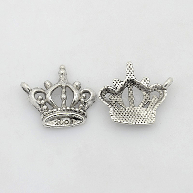 Antique Silver Crown Alloy Pendants