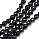 Synthetic Black Stone Bead Strands(G-R345-10mm-35-1)-1