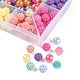 148Pcs 8 Style Rubberized Style & Imitation Pearl & Transparent Crackle Acrylic Beads(MACR-YW0001-98)-3