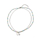 Набор ожерелий с подвесками в виде пули и бабочки для женщин в подарок(NJEW-JN03652)-2