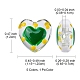 5Pcs 5 Colors Transparent Glass Heart Beads(GLAA-YW0003-18)-3