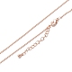Brass Ball Chain Necklaces(X-NJEW-K123-02RG)-1
