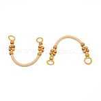 Nylon Bag Straps, with Wood Beads and Plastic Ring, for Knitting Bag, Women Bags Handmade DIY Accessories, Moccasin, 47.5x1.5cm(FIND-WH0091-17)