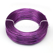 Aluminum Wire, Flexible Craft Wire, for Beading Jewelry Doll Craft Making, Dark Violet, 22 Gauge, 0.6mm, 280m/250g(918.6 Feet/250g)(AW-S001-0.6mm-11)
