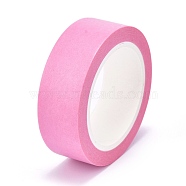 DIY Solid Color Scrapbook Decorative Paper Tapes, Self Adhesive Tapes, Pearl Pink, 15mm, about 10m/roll(DIY-M008-A01)