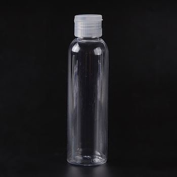 150ml Plastic Bottles, with Clamshell Cap, Clear, 14.7cm, Capacity: 150ml