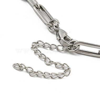 304 Stainless Steel Cable Chains Bracelets for Men & Women(BJEW-D042-20P)-3