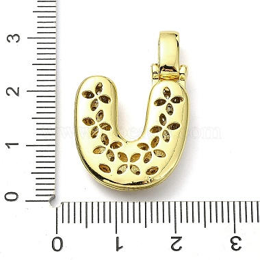 pendentifs en laiton zircon cubique transparent(KK-M279-01G-U)-3