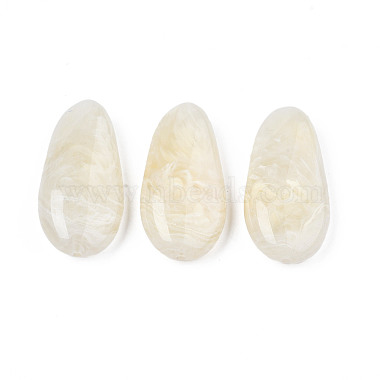 Old Lace Oval Acrylic Beads