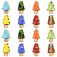 16Pcs 8 Colors Handmade Lampwork Bumpy Beads(LAMP-FS0001-73)-1