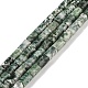 Natural Green Spot Jasper Beads Strands(G-C128-A17-01)-1