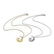 (Jewelry Parties Factory Sale)Alloy Pendant Necklaces, with Cable Chains, Bank Beaver, Platinum & Golden, 20.47 inch(52cm), 2pcs/set(NJEW-H212-01)