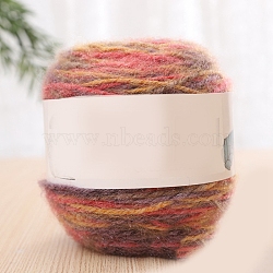 Wool Knitting Yarn, for Garments Scarves Sweater Shawl Hats, Coral, 200g/skein(PW-WG0A433-67)