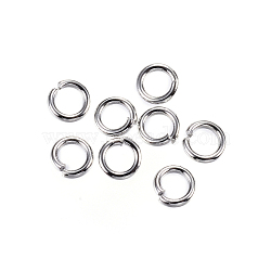 Tarnish Resistant 304 Stainless Steel Jump Rings, Open Jump Rings, Stainless Steel Color, 4x0.8mm, 20 Gauge, Inner Diameter: 2.4mm(A-STAS-D448-097P-4mm)