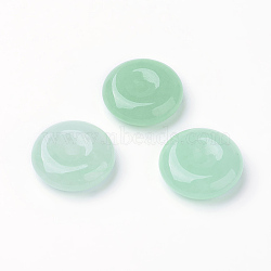 Natural Myanmar Jade/Burmese Jade Charms, Dyed, Donut/Pi Disc, Donut Width: 6.3mm, 14.5x5mm, Hole: 2mm(X-G-P334-06-14mm-C)