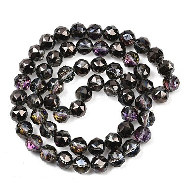 Transparent Electroplate Glass Beads Strands(EGLA-N002-34C-B18)-2