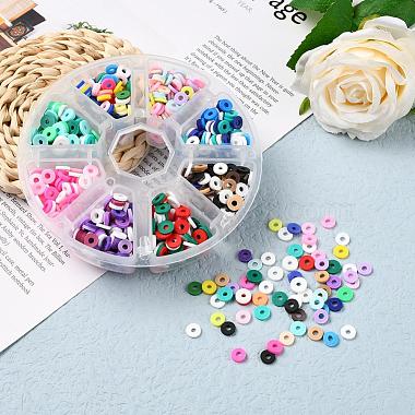 1200Pcs 8 Colors Handmade Polymer Clay Beads(CLAY-YW0001-15B)-7