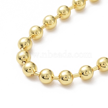 Rack Plating Brass Ball Chain Bracelets for Women(BJEW-G676-01C-G)-2