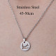 201 Stainless Steel Swallow Pendant Necklace(NJEW-OY001-17)-3