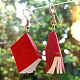 Alloy with Paper Book Dangle Earrings(FS-WGE52F3-02)-1