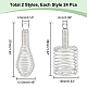 Pandahall elite 48piezas 2 estilos colgantes de jaula de cuentas de alambre de hierro hueco(IFIN-PH0005-20)-4