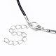 Воском хлопка ожерелье шнура материалы(X-MAK-S032-1.5mm-B01)-4