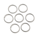 Tarnish Resistant 304 Stainless Steel Open Jump Rings, Saw Cut Seamless Round, Stainless Steel Color, 14x1.2mm, 17 Gauge, Inner Diameter: 11.6mm, about 800pcs/bag(STAS-J013-14xx1.2mm-01)
